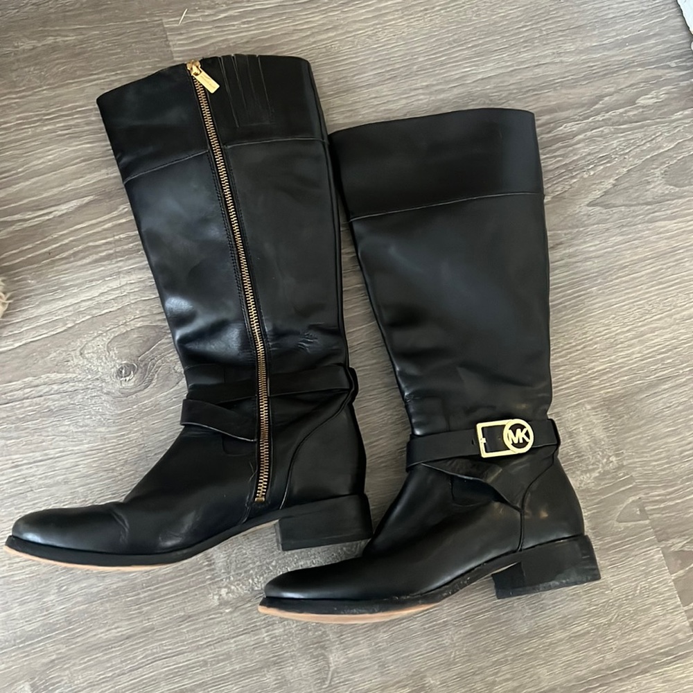 Michael Kors Bryce Leather riding boots